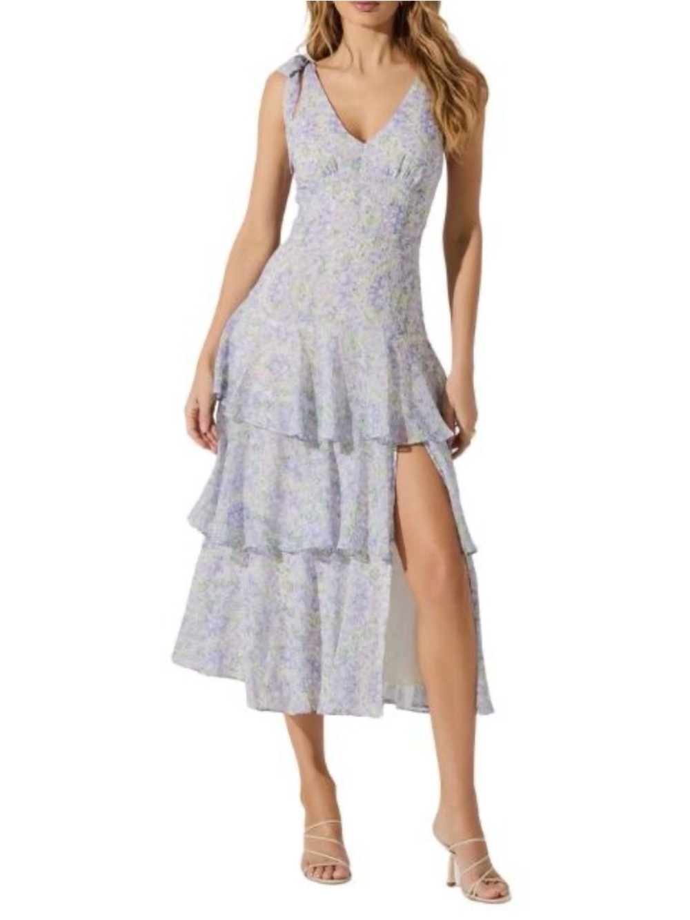 ASTR the label posie cut out midi dress NWT